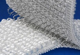 Hőálló tépőzár para-aramid hurkos és nemesacél horgos felekkel